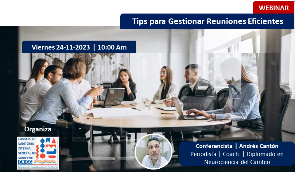 Webinar: Tips para Gestionar Reuniones Eficientes