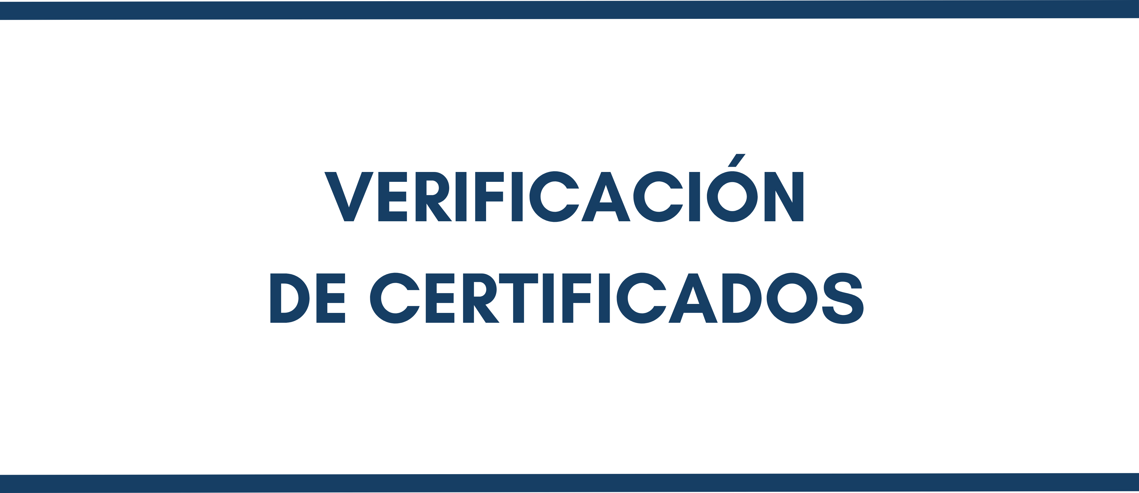 Verificación de Certificados